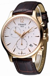 Tissot Rose Gold Plated T0636173603700 Tradition Chronograph Men's Watch -NEW 7611608256619