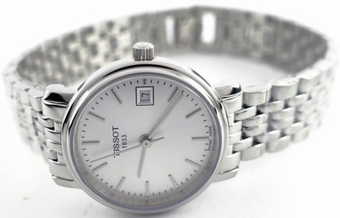 Tissot T52128131 / T52.1.281.31 Stainless Steel Silver Dial Women's Watch - NEW