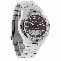 Tissot T-Touch II Mens Carbon Fiber Dial Titanium Watch T047.420.44.207.00 758499234054