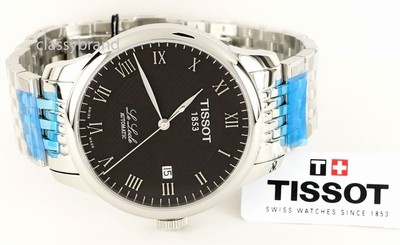 Tissot T41148353 Automatic Le Locle Black Dial, Bracelet Men's Watch - NEW 7611608221068