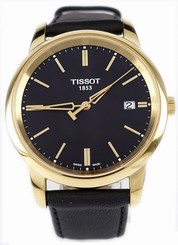 Tissot Dream T0334103605101 Black Dial Gold Plated Case Men's Watch