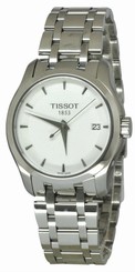 Tissot T-Trend Couturier White Dial Steel Women's Watch T035210110110 New in Box