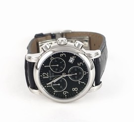 Tissot T0502171605200 Women's Dressport Watch, Black Dial and Leather Strap NEW