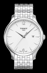Tissot T063.610.11.037.00 Men Tradition Silver Stainless Steel Band with White