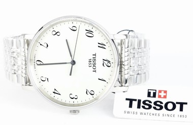 Tissot T-Classic Men's Watch T1094101103200 Silver/White Dial, 38mm Case - New