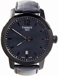 Tissot Quickster Blue Mother of Pearl Dial SS Quartz Ladies Watch T0954103612700