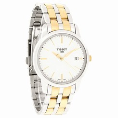 Tissot Classic Dream Mens Wht Dial 2Tone Swiss Quartz Watch T033.410.22.011.00