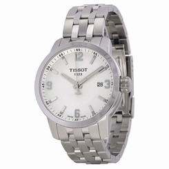 Tissot T0554101101700 Mens White Dial Analog Quartz Watch