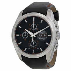 Tissot T0356141605101 Mens Black Dial Analog Automatic Watch with Leather Strap