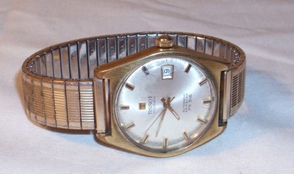 TISSOT VISODATE SEASTAR PR-516 MEN'S WRIST WATCH GOLD FILLED 1960s