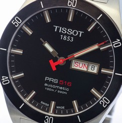 NEW MEN'S TISSOT PRS516 AUTOMATIC 25 JEWEL ANALOG SAPPHIRE T044.430.21.051.00 7611608246528