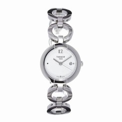 Tissot T0842101101701 Womens White Dial Watch with Stainless Steel Strap