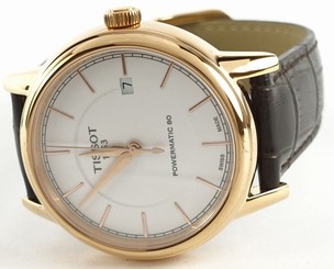 Men's Tissot Automatic T0854073601100 Carson Rose Gold Plated Watch