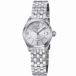 Tissot Women's 'T-One' Silver Dial Stainless Steel Automatic Watch