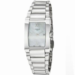Tissot T0073091111300 Womens Mop Dial Quartz Watch with Stainless Steel Strap