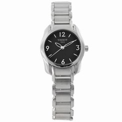 Tissot T0232101105700 T-Trend T-Wave Women's Black Dial Dress Watch - New in Box