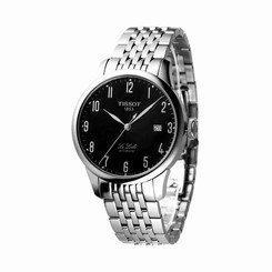 New Tissot T41148352 Le Locle Automatic Men's Black Dial Watch Stainless Links 7611608205594