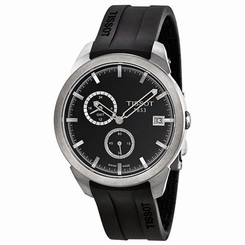 Tissot T0694394706100 Mens Black Dial Analog Quartz Watch with Rubber Strap 845960040655