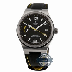 Tudor North Flag 91210N Auto 40mm Steel Mens Strap Watch Date Power Reserve