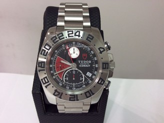 TUDOR Ref. 20400 ICONAUT GMT 43mm S/Steel Swiss Automatic Chronograph! Excellent