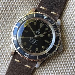 Vintage Tudor Submariner 7928 OysterPrince Gilt 1964 Steel Wristwatch