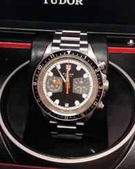 Tudor Heritage Chronograph 70330 42mm Black Dial - Box & Paperwork - 2012