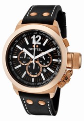 TW Steel CEO Canteen Leather Strap 45mm Mens Chronograph Watch CE1023