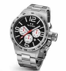 TW Steel Canteen Bracelet 45mm Mens Chronograph Watch CB3