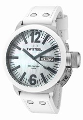 TW Steel CEO Canteen Men's 45mm White Ceramic MOP Watch CE1037 2500000506246
