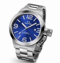 TW Steel Stainless Steel Canteen Bracelet 45mm Mens Watch. Classic Elegance CB11