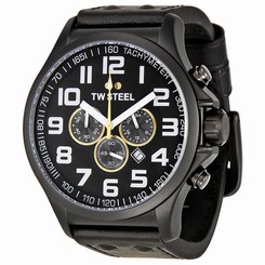 TW Steel LRGP Pilot Black Dial Chronograph 48mm Men's Watch TW678