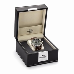 Official Yamaha Faster Sons Brown Leather Wrist Watch by TW Steel