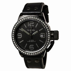 TW Steel Unisex TW912 Canteen 45mm Black Dial Black PVD Watch
