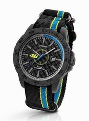 TW Steel VR|46 Valentino Rossi 45mm Black Blue Strap Watch VR10