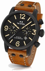 TW Steel Chronograph Quartz Watch - Maverick Collection Leather - MS34 (Men's)