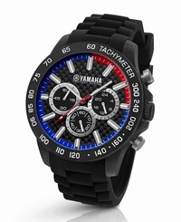 TW Steel Yamaha Factory Racing 45mm Black Strap Chronograph Watch Y112