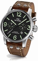 TW Steel Chronograph Quartz Watch - Maverick Collection Leather - MS14 (Men's)