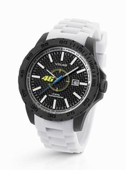 TW Steel VR|46 Valentino Rossi 45mm White Silicon Strap Watch VR4