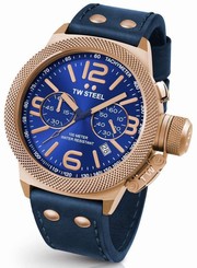 TW Steel Watch - New Canteen Collection - Chronograph Leather 50mm CS64 (Men's)