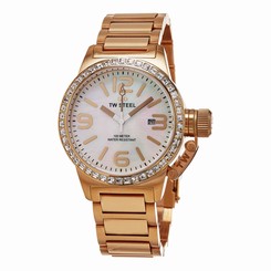 TW Steel Women's TW306 'Canteen' MOP Dial Rose Goldtone Swarovski Quartz Watch