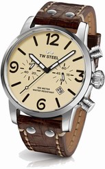 TW Steel Chronograph Quartz Watch - Maverick Collection Leather - MS23 (Men's)