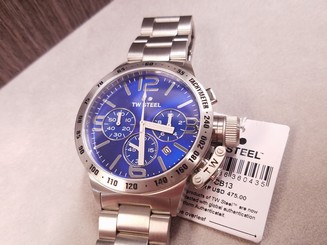 TW Steel CB13 Men's Canteen Chrono Stainless Steel Blue Dial