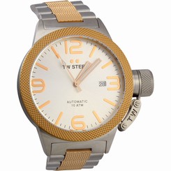 TW Steel Canteen Collection Men's Silver & Rose Gold Automatic Watch CB125
