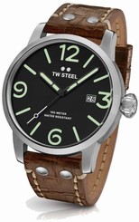 TW Steel Quartz Watch - Maverick Collection Leather Strap - MS12 (Men's)