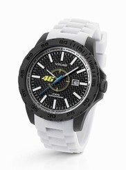 TW Steel VR|46 Valentino Rossi 45mm White Silicon Strap Watch VR4