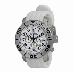 TW Steel TW-TW94 with White Rubber Band and Stainless Steel