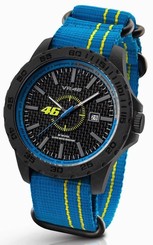 TW Steel VR|46 Valentino Rossi 40mm Blue Yellow Strap Watch VR11