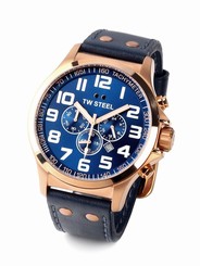 TW STEEL Pilot Gold 48mm Chronograph Gents Watch TW407 - RRP ��345 - BRAND NEW
