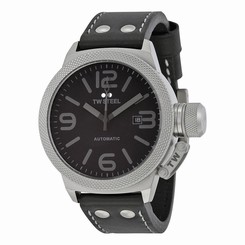 TW Steel Canteen Black Dial 45mm Mens Watch TWA200