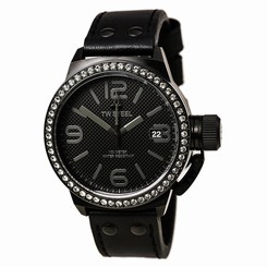 TW Steel TW912 Gent's Canteen Black Dial Leather Strap Watch